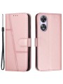 Калъф от еко кожа за Oppo A58x - розов