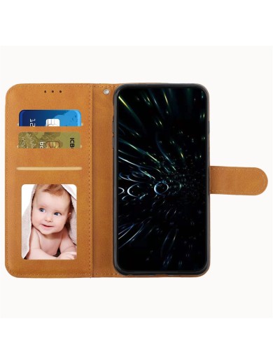 Калъф от еко кожа за Oppo A58x - жълт