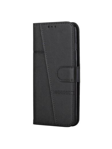 Калъф от еко кожа за Oppo A58x - черен