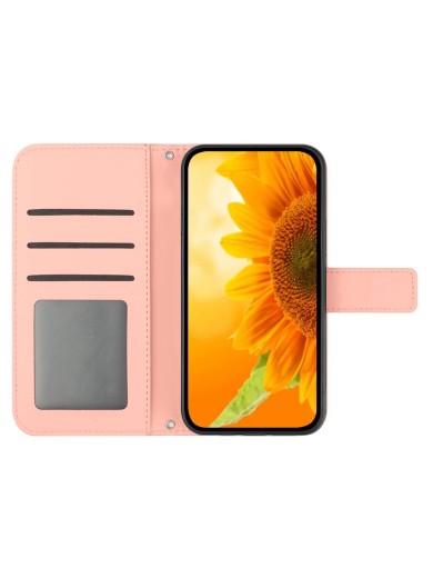 Калъф от еко кожа тип портмоне за Oppo A5x 4G - розов