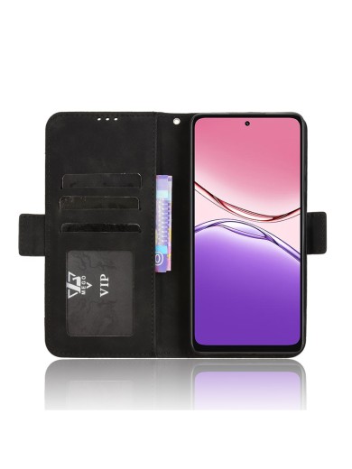 Калъф от еко кожа тип портмоне за Oppo A5x 4G - черен