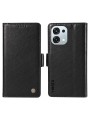 Калъф от еко кожа тип портмоне за Oppo A6 Pro 4G - черен