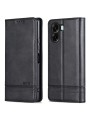Калъф от еко кожа тип портмоне за Oppo A6x 4G - черен