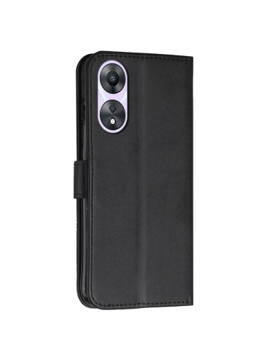 Калъф от еко кожа за Oppo A78 - черен
