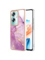 Предпазен удароустойчив гръб с мраморни шарки за Oppo A79 - лилав