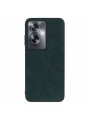 Устойчив на надраскване предпазен гръб от еко кожа за Oppo A79 - зелен