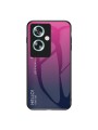 Предпазен гръб от закалено стъкло за Oppo A79 - розов и черен