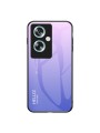 Предпазен гръб от закалено стъкло за Oppo A79 - лилав и розов