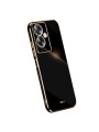 Предпазен удароустойчив гръб с галванизирана рамка за Oppo A79 - черен