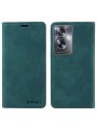 Калъф от еко кожа тип портмоне с RFID  блокираща технология за Oppo A79 - зелен