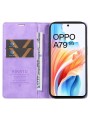 Калъф от еко кожа тип портмоне за Oppo A79 - лилав