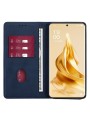 Калъф от еко кожа тип портмоне за Oppo A79 - син