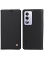 Калъф за телефон от еко кожа тип портмоне за Oppo A80 5G - черен
