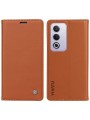 Калъф за телефон от еко кожа тип портмоне за Oppo A80 5G - кафяв