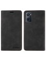 Калъф от еко кожа тип портмоне с RFID  блокираща технология за Oppo A96 - черен