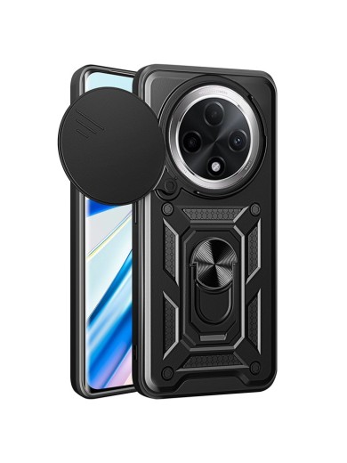 Удароустойчив предпазен гръб за Oppo F27 Pro+ - черен