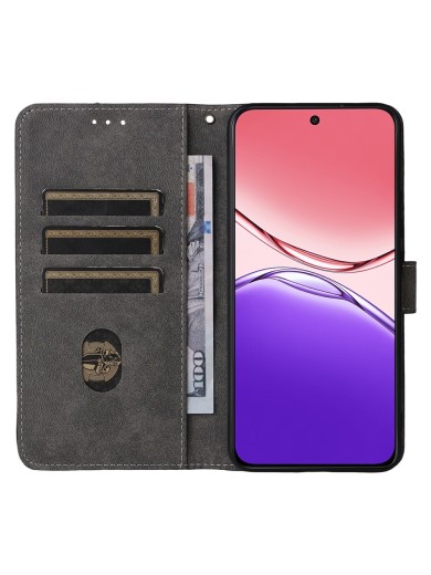Калъф от еко кожа тип портмоне с RFID блокиране за Oppo F29 Pro - черен