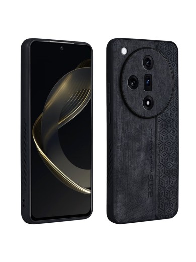 Гръб с противоплъзгащо покритие от еко кожа за Oppo Find X7 - черен Гръб с противоплъзгащо покритие от еко кожа за Oppo Find X7 - черен