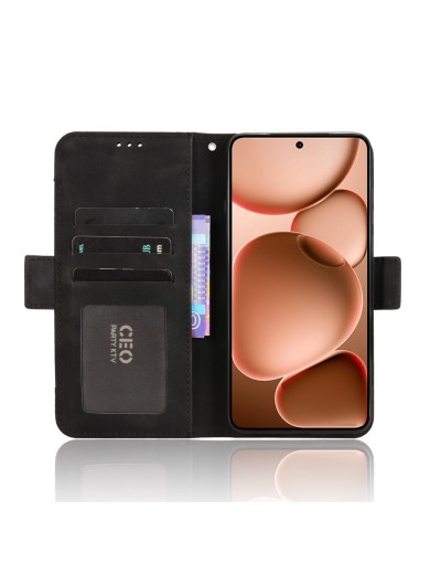 Калъф от еко кожа тип портмоне за Oppo Find X8 Ultra - черен
