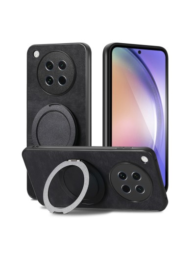 Предпазен гръб с въртяща се стойка съвместим с MagSafe за Oppo Find X8s - черен Предпазен гръб с въртяща се стойка съвместим с MagSafe за Oppo Find X8s - черен