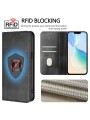 Калъф от еко кожа тип портмоне с RFID блокиране за Oppo Find X8s+ - черен
