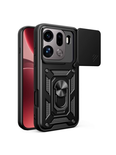 Удароустойчив предпазен гръб за Oppo Find X9 Pro - черен