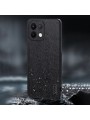 Удароустойчив гръб от еко кожа с дървесна текстура за Oppo K13 - черен