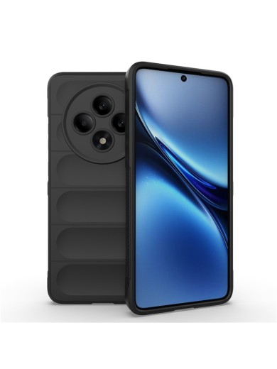 Противоплъзгащ предпазен гръб за Oppo Reno12 F - черен Противоплъзгащ предпазен гръб за Oppo Reno12 F - черен