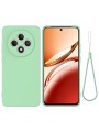 Предпазен удароустойчив силиконов гръб с каишка за Oppo Reno12 FS - зелен