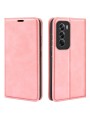 Калъф от еко кожа тип портмоне за Oppo Reno12 Pro - розов