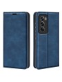 Калъф от еко кожа тип портмоне за Oppo Reno12 Pro - син