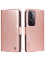 Калъф от еко кожа тип портмоне за Oppo Reno12 Pro - розов