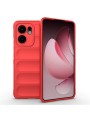 Противоплъзгащ предпазен гръб за Oppo Reno13 F - червен