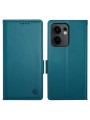 Калъф от еко кожа тип портмоне за Oppo Reno13 F - син