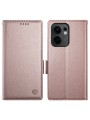 Калъф от еко кожа тип портмоне за Oppo Reno13 F - розов