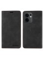 Калъф от еко кожа тип портмоне с RFID  блокираща технология за Oppo Reno13 F - черен