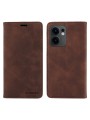 Калъф от еко кожа тип портмоне с RFID  блокираща технология за Oppo Reno13 F - кафяв