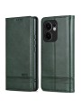 Калъф от еко кожа тип портмоне за Oppo Reno13 F - зелен