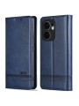 Калъф от еко кожа тип портмоне за Oppo Reno13 F - син