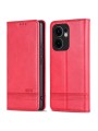 Калъф от еко кожа тип портмоне за Oppo Reno13 F - червен