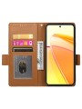 Калъф от еко кожа тип портмоне за Oppo Reno13 F - кафяв