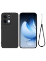 Предпазен удароустойчив силиконов гръб за Oppo Reno13 - черен