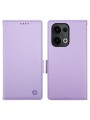 Калъф от еко кожа тип портмоне за Oppo Reno13 - лилав