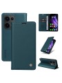 Калъф за телефон от еко кожа тип портмоне за Oppo Reno13 - зелен