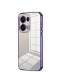 Предпазен гръб с галванизирана рамка за Oppo Reno13 Pro - лилав