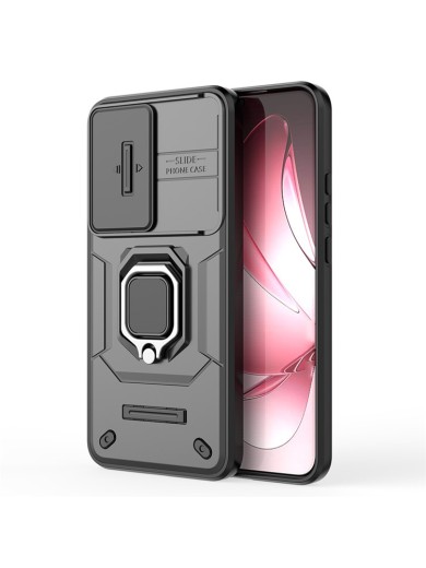Удароустойчив предпазен гръб за Oppo Reno13 Pro - черен Удароустойчив предпазен гръб за Oppo Reno13 Pro - черен