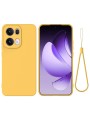 Предпазен удароустойчив силиконов гръб за Oppo Reno13 Pro - жълт