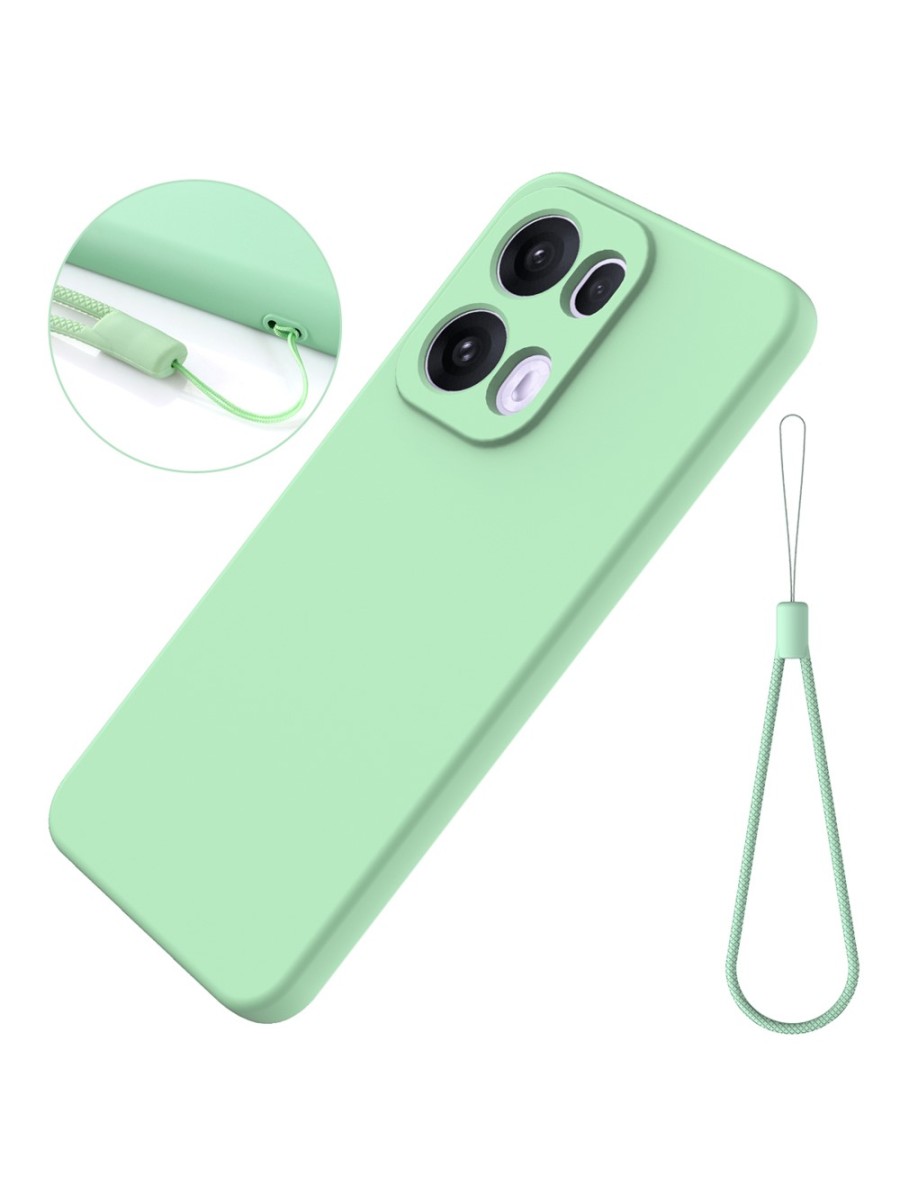 Предпазен удароустойчив силиконов гръб за Oppo Reno13 Pro - зелен