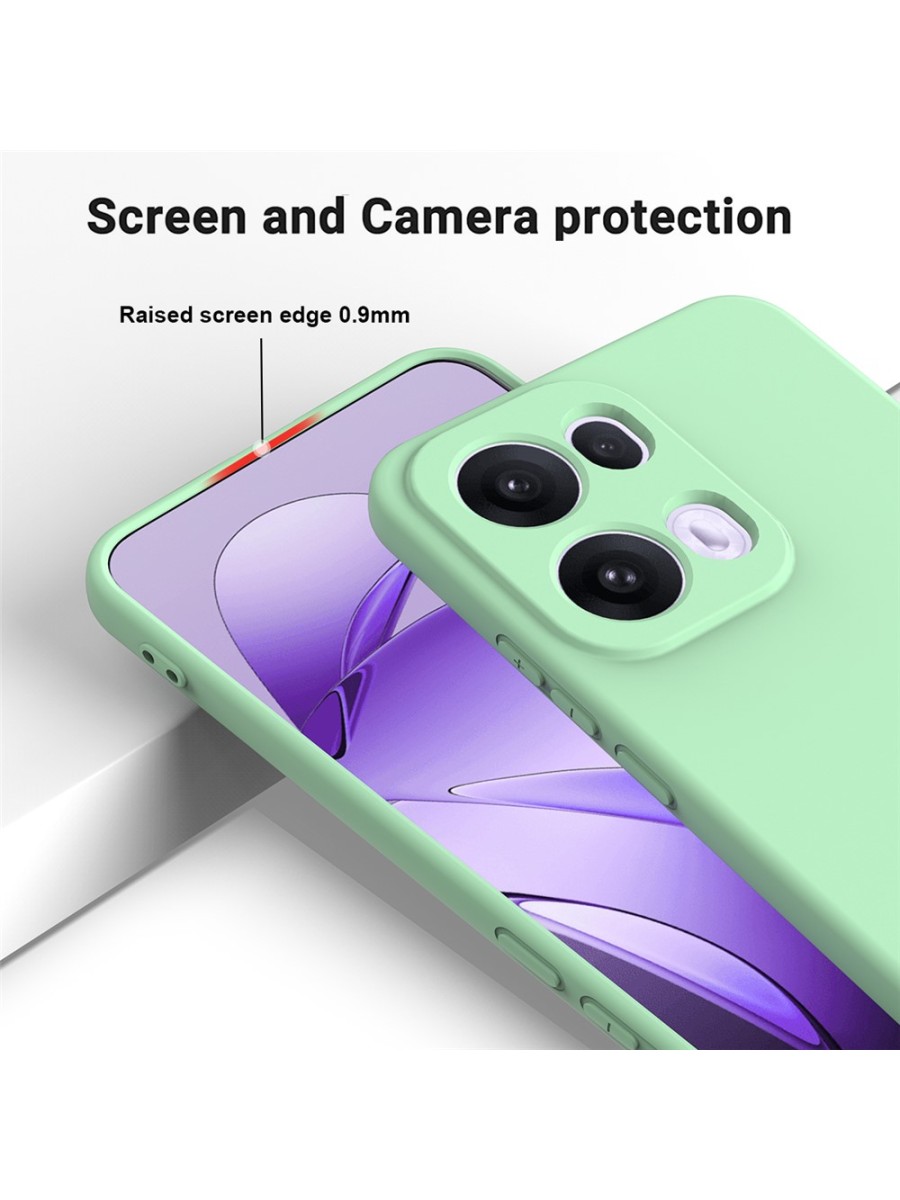 Предпазен удароустойчив силиконов гръб за Oppo Reno13 Pro - зелен