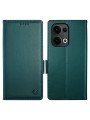 Калъф от еко кожа тип портмоне за Oppo Reno13 Pro - зелен